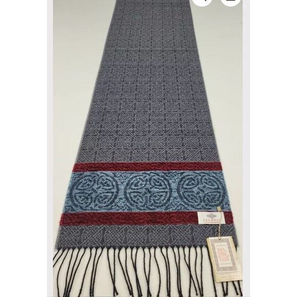 Calzeat Celtic Collection 70"x15" Woven Scarf Neck Wrap Table Runner Scotland - Picture 11 of 15